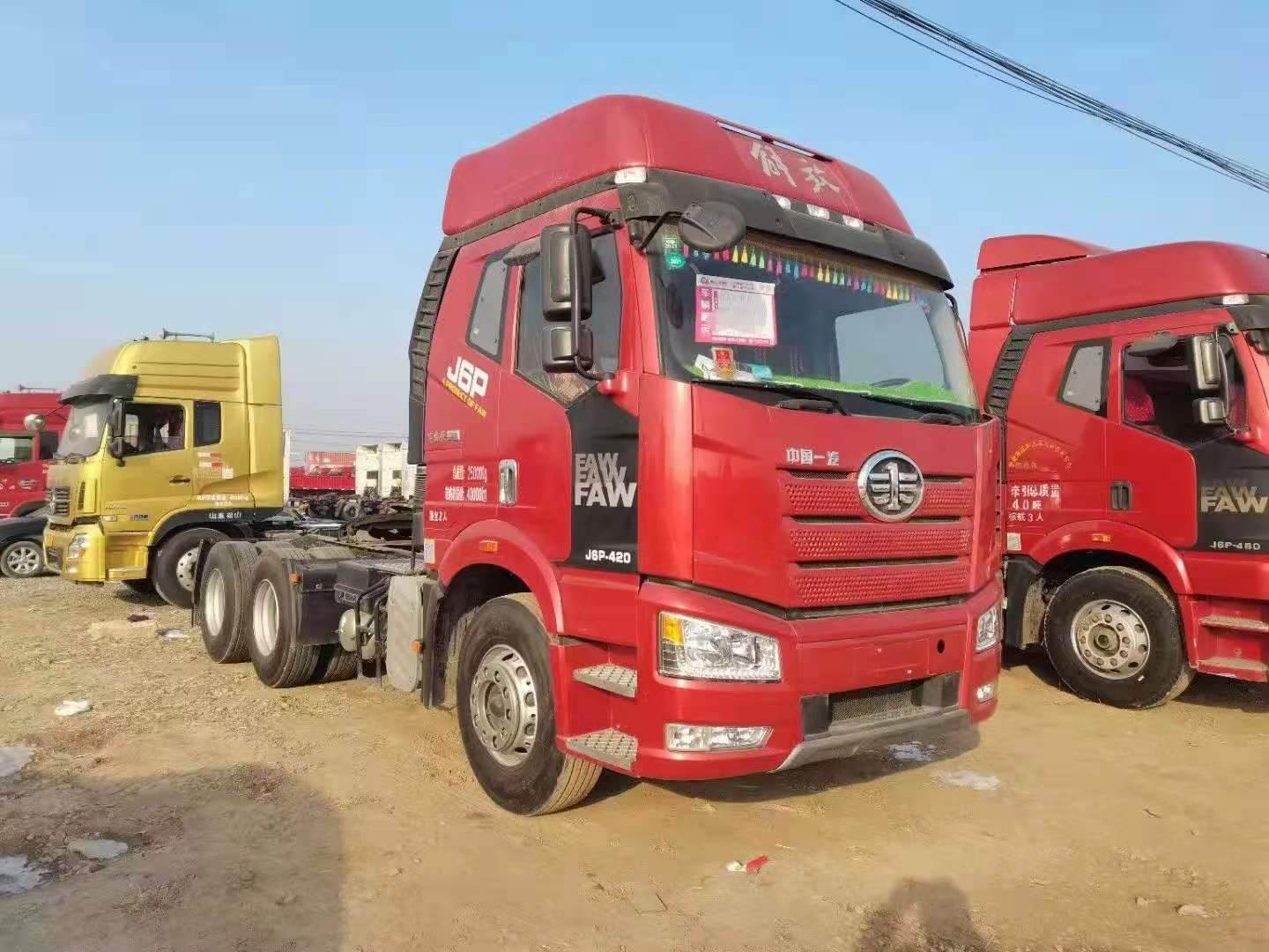 解放j6p领航版460马力国五12速锡柴发动机轮胎好车况好