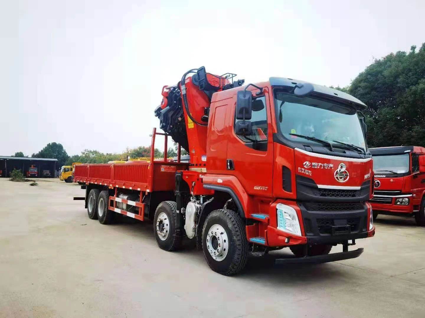 柳汽后八轮折臂随车吊