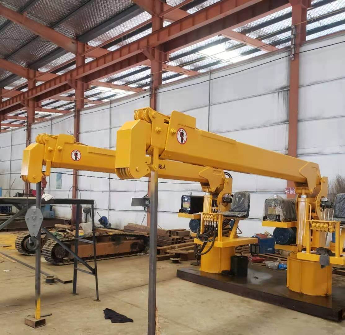 小型旋转船吊液压工程船吊固定式船吊船用起重机