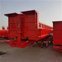 太原9米后翻自卸半挂车 60标厢自卸后翻挂  厂家报价