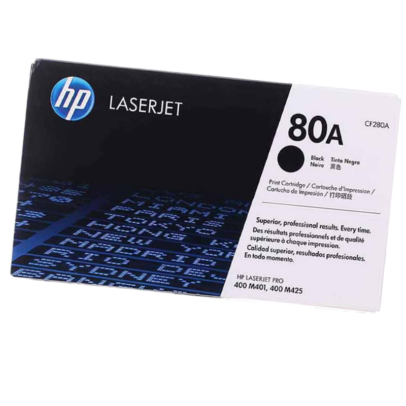 惠普 原装黑色硒鼓 80A （适用HP LaserJetPro 400 M401打印机系列 和400 M425 MFP系列） CF280A