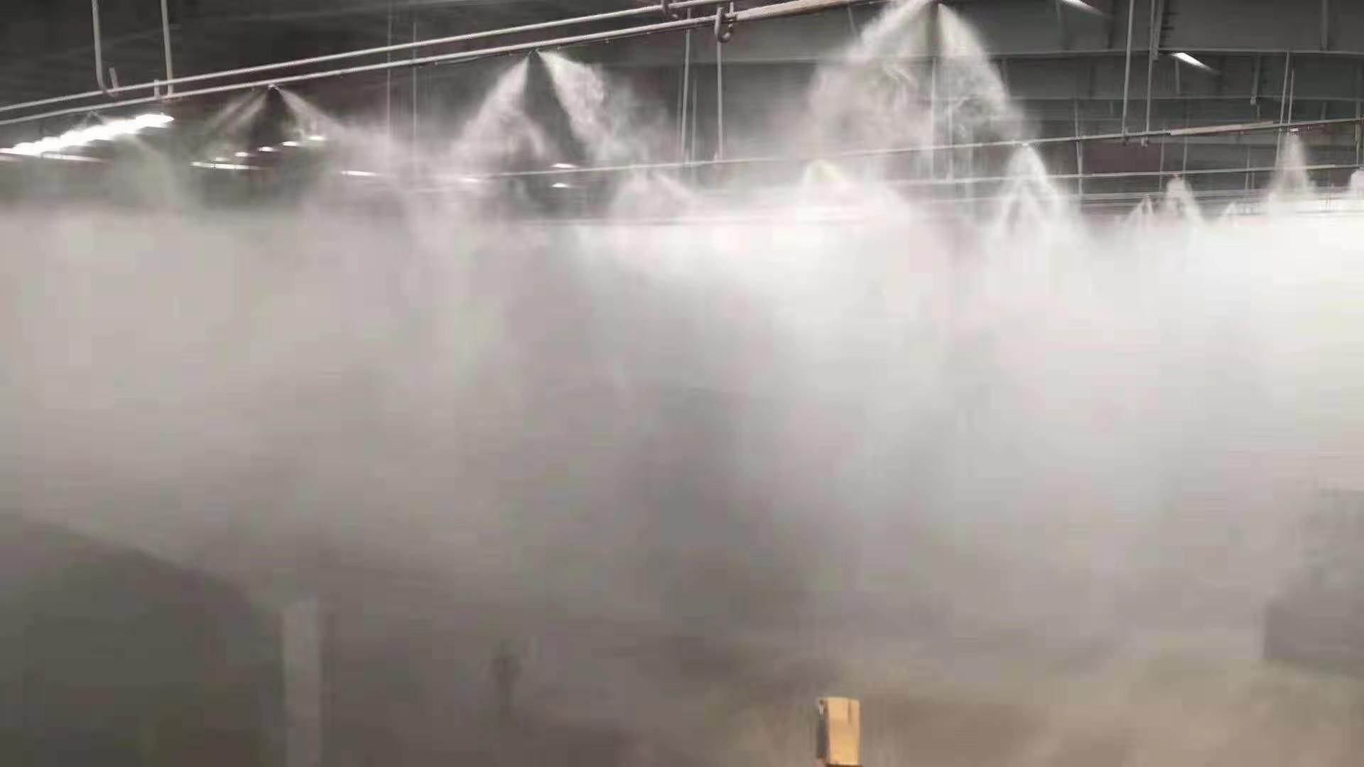 车间喷雾降尘设备 围挡喷淋 雾化降尘系统 料仓厂房喷雾喷淋 喷雾设备