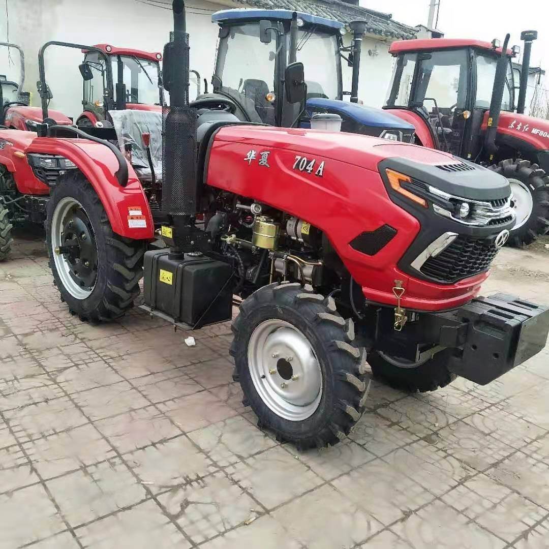 华夏704轮式拖拉机大轮胎高配置农用国补车东方红发动机