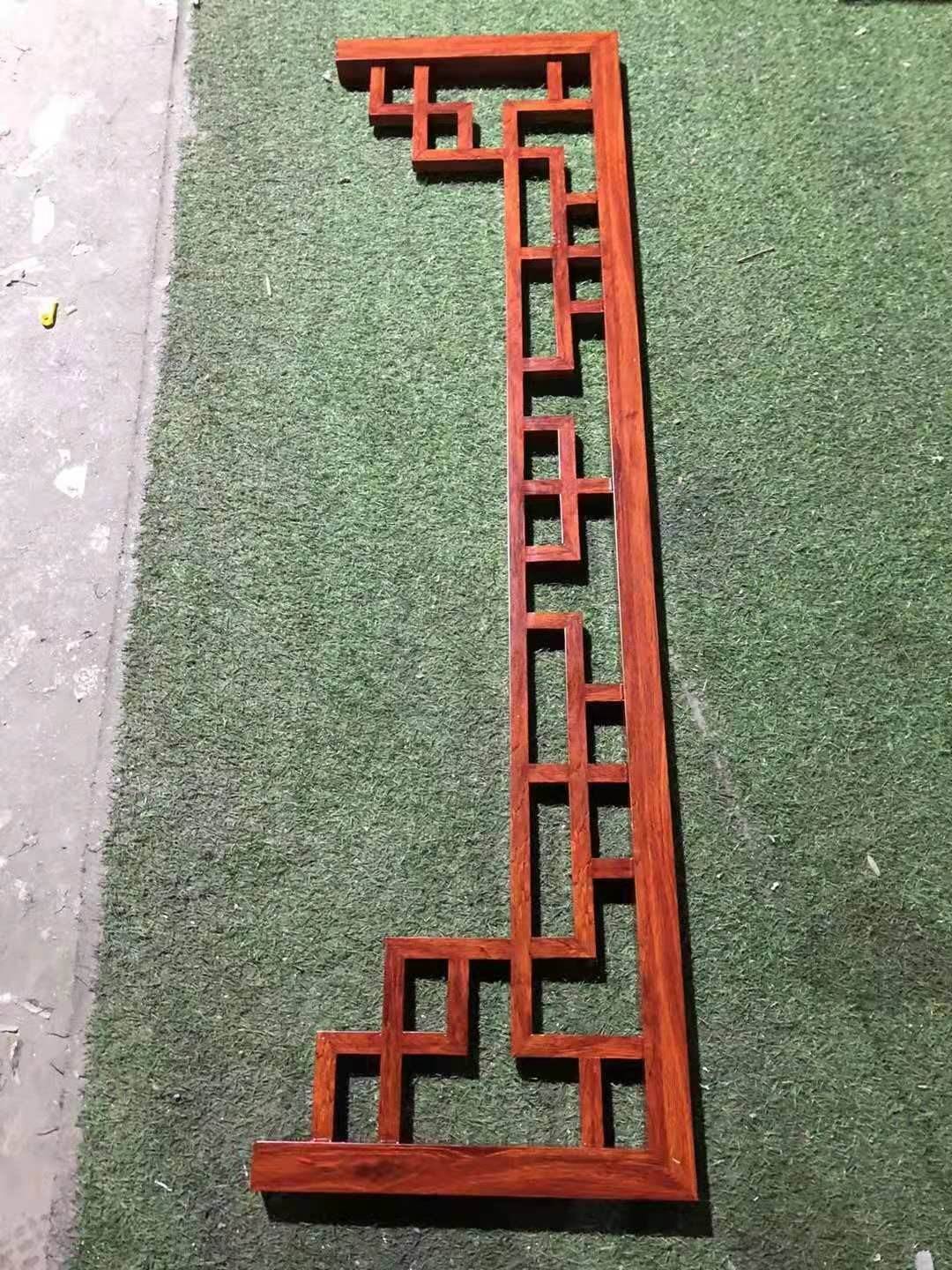 造型仿古木纹铝挂落门楣