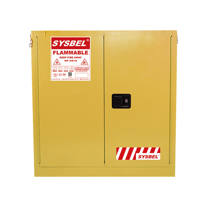 西斯贝尔 易燃液体安全储存柜, 30Gal/114L/黄色/自动门 WA810301