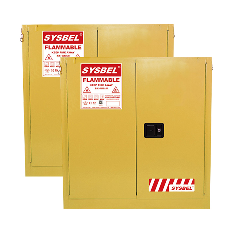 西斯贝尔 易燃液体安全储存柜, 30Gal/114L/黄色/自动门 WA810301