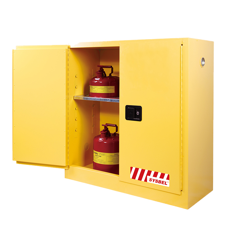 西斯贝尔 易燃液体安全储存柜, 30Gal/114L/黄色/手动 WA810300