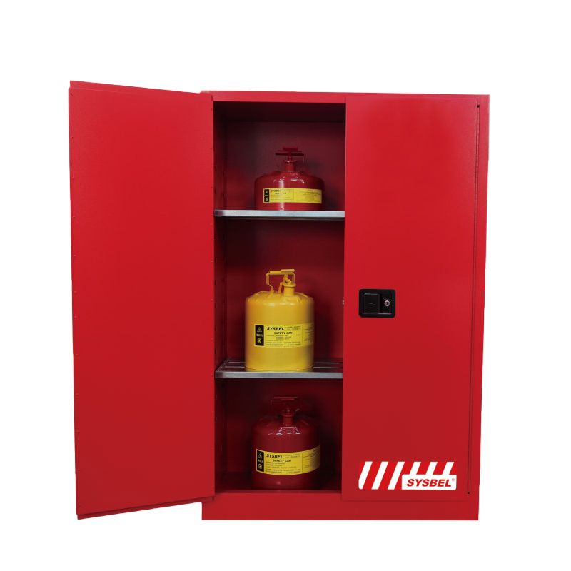 西斯贝尔 可燃液体安全储存柜, 45Gal/170L/红色/手动 WA810450R