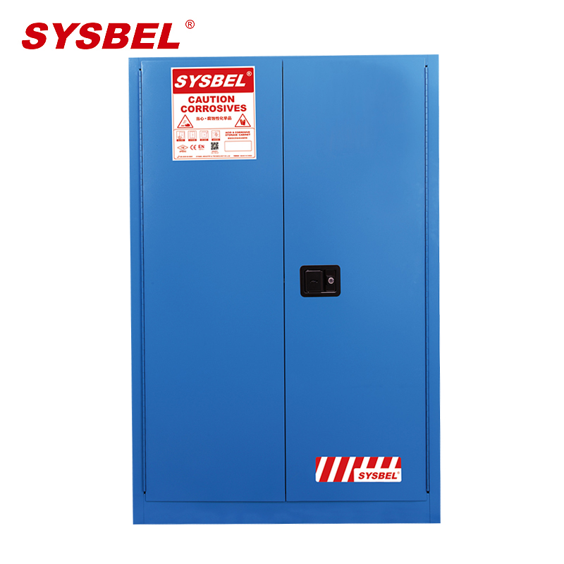 西斯贝尔 弱腐蚀性液体安全储存柜,90Gal/340L/蓝色/手动 WA810860B