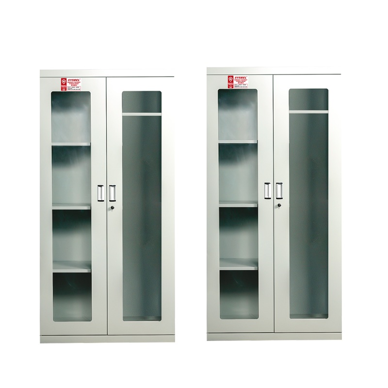 西斯贝尔 灰色紧急器材柜双门（带玻璃） WA920450