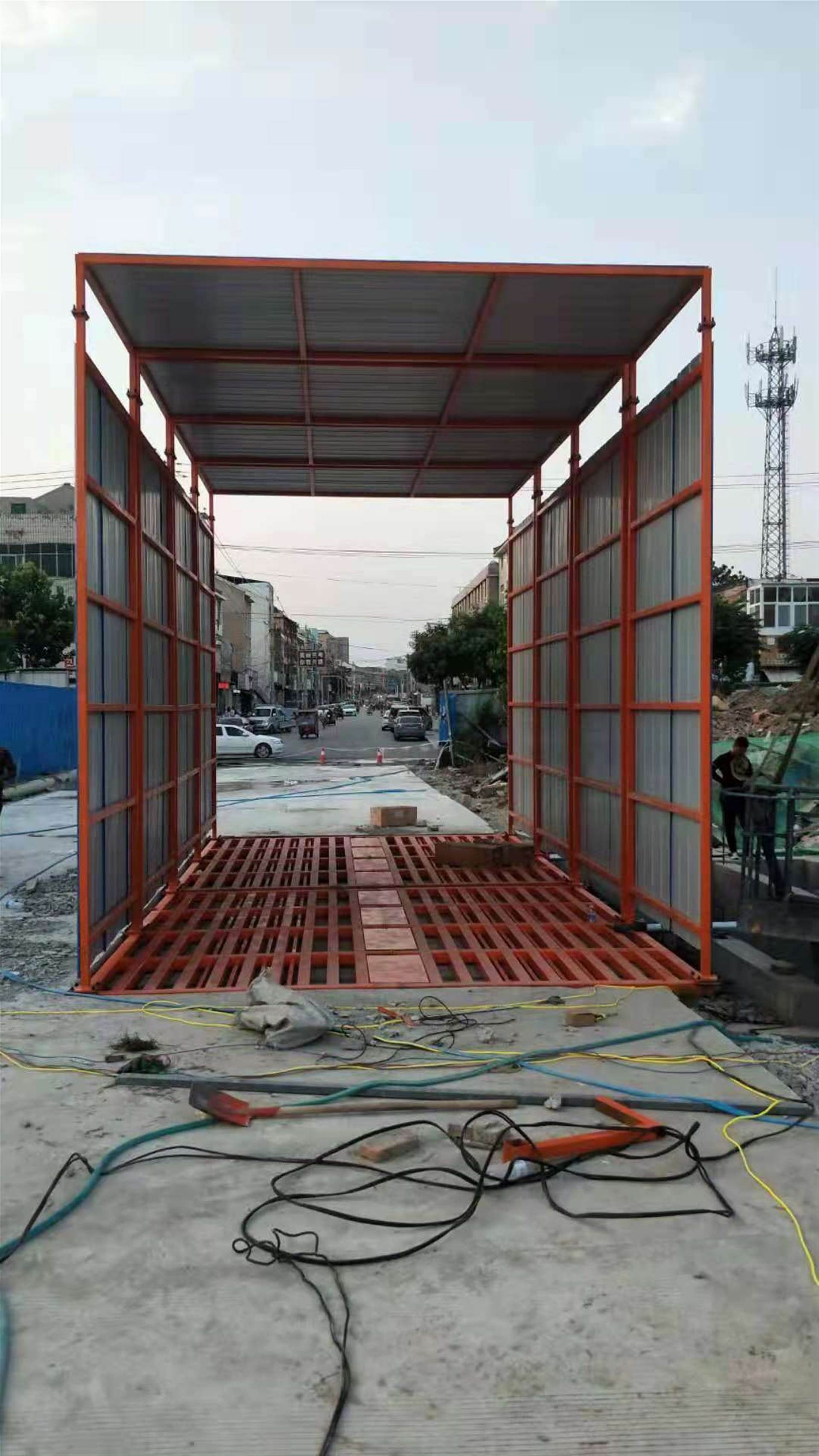 工地洗车台洗轮机厂家封闭式洗轮机搅拌站专用工地专用洗轮机