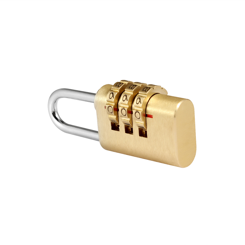 平环 黄铜储物柜密码转轮挂锁 28mm*79mm 4#-L