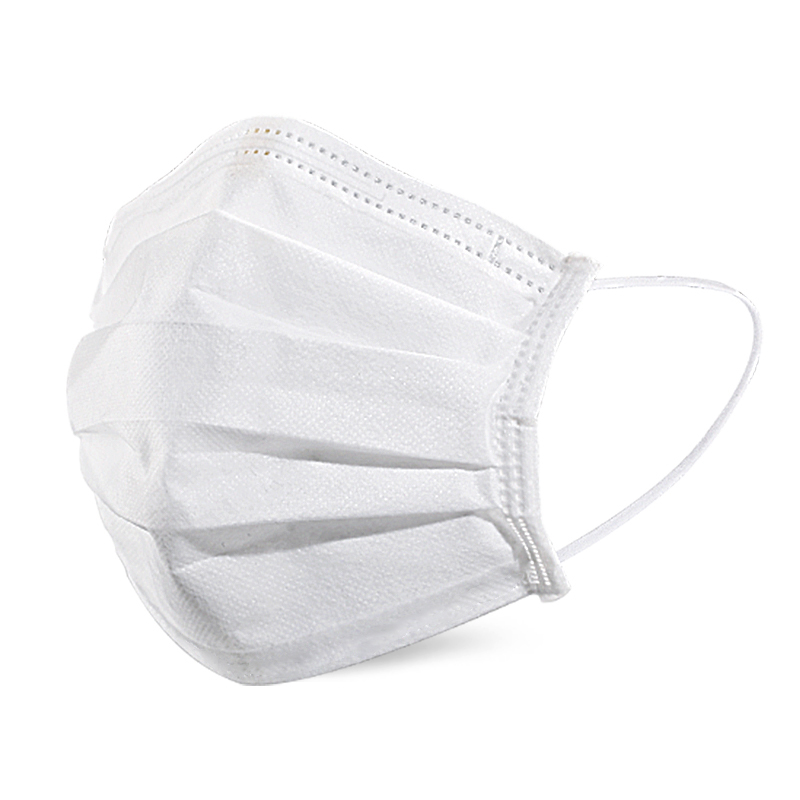 汉盾 三层白色一次性平面口罩 独立装（1只/袋；50只/盒） HD1096
