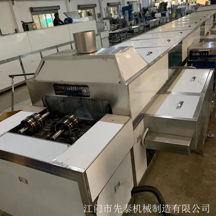 变速箱齿轮清洗机 通过式发动机配件喷淋清洗线