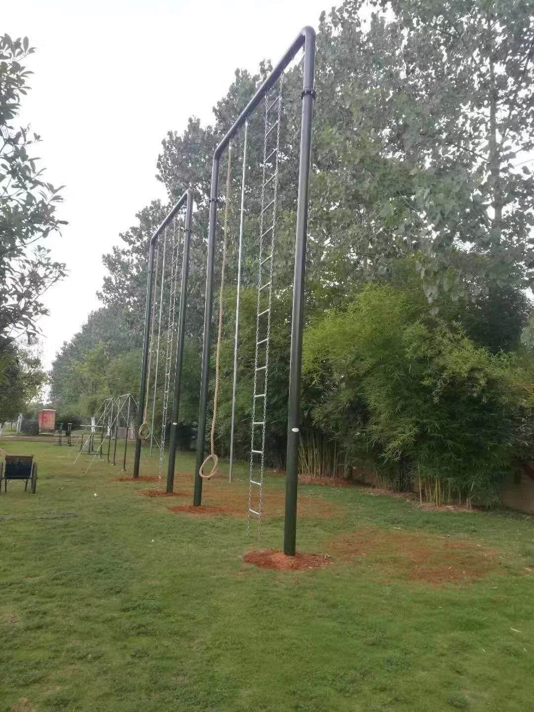 胜川体育 攀爬架攀登架 攀爬训练器材 爬绳爬杆爬梯三合一组合