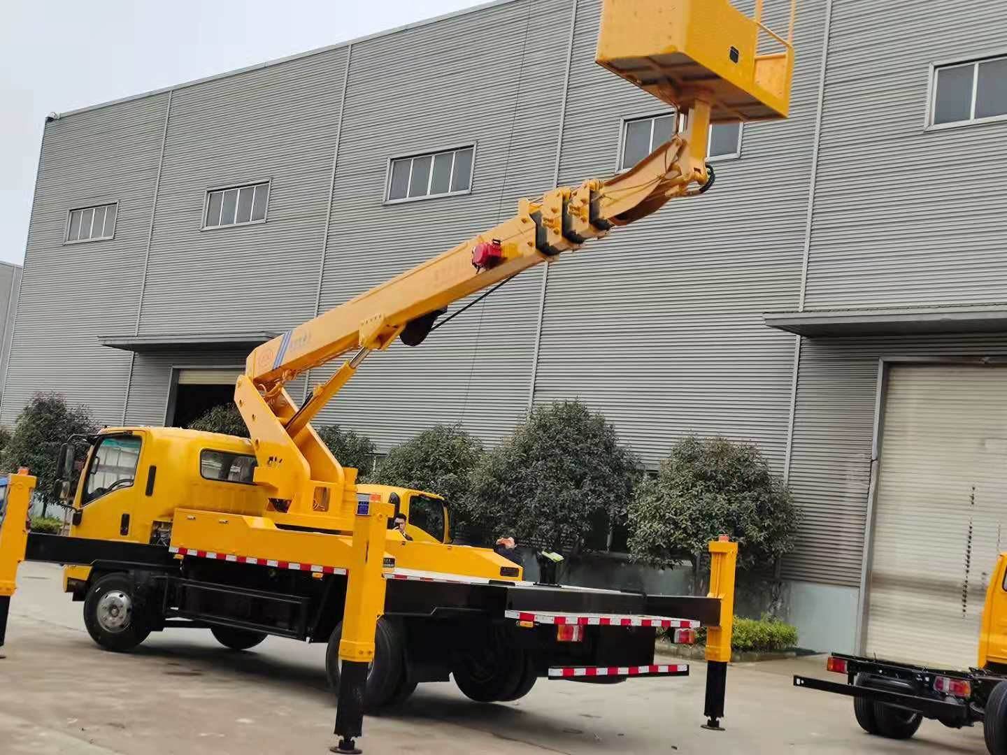 监控安装登高作业车伸缩臂25米黄牌高空作业车