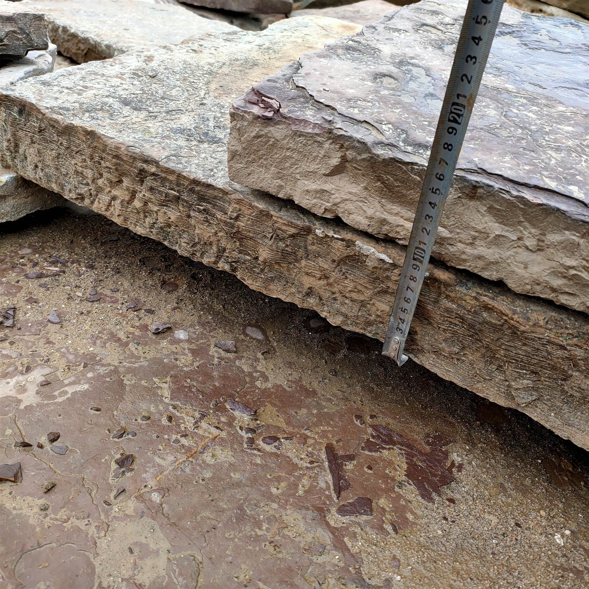 老石板铺路旧石板 仿古建筑铺路石 景区建筑仿古石