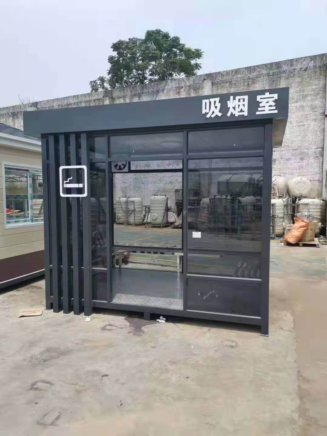 泉州吸烟亭生产厂家厂区用吸烟亭吸烟亭制造工厂
