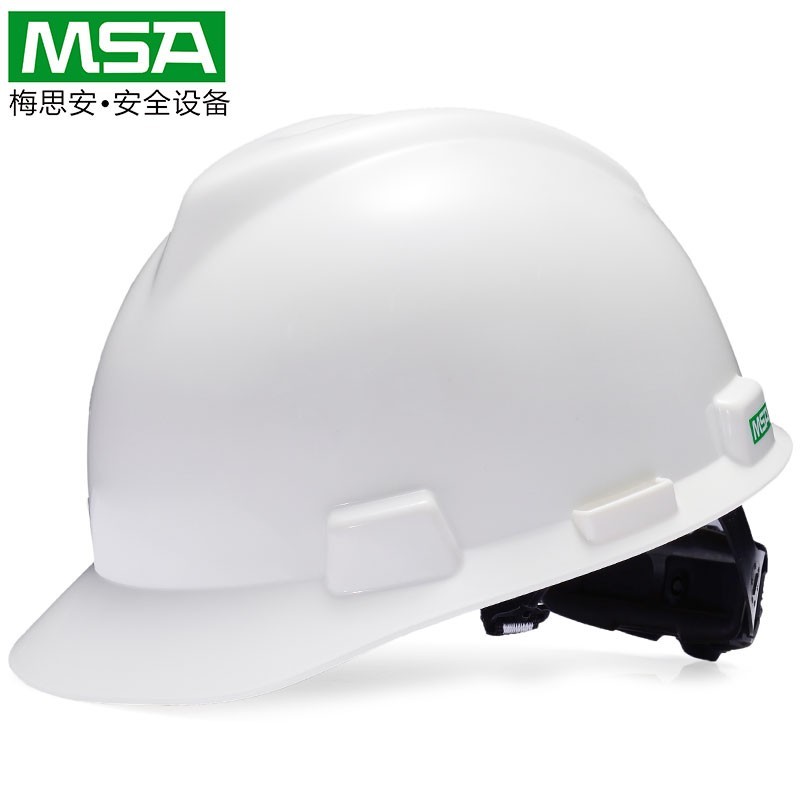 梅思安 标准型ABS安全帽（白色, 一指键帽衬型） 10146506