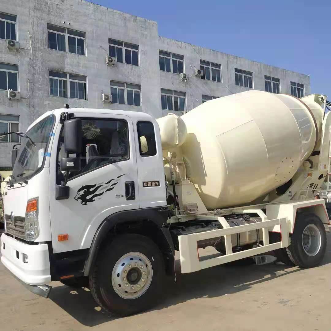 6方重汽搅拌罐车小型水泥搅拌罐车国五底盘混凝土搅拌车