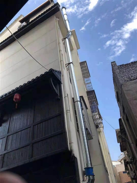 诸暨小吃店油烟管道定做安装 诸暨烧烤油烟管加工安装
