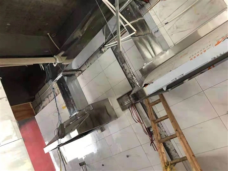 诸暨黑白铁皮油烟管道加工 诸暨厨房排烟工程制作安装