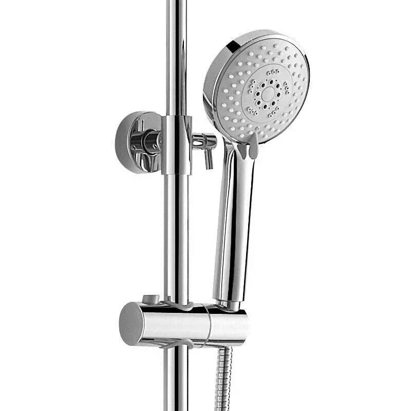 赛澳斯 二功能暗装淋浴器 85058C 铜主体、锌合金手柄、欧博铭阀芯，1.5m花洒软管，塑料插座，塑料手持+顶喷，304曲脚。