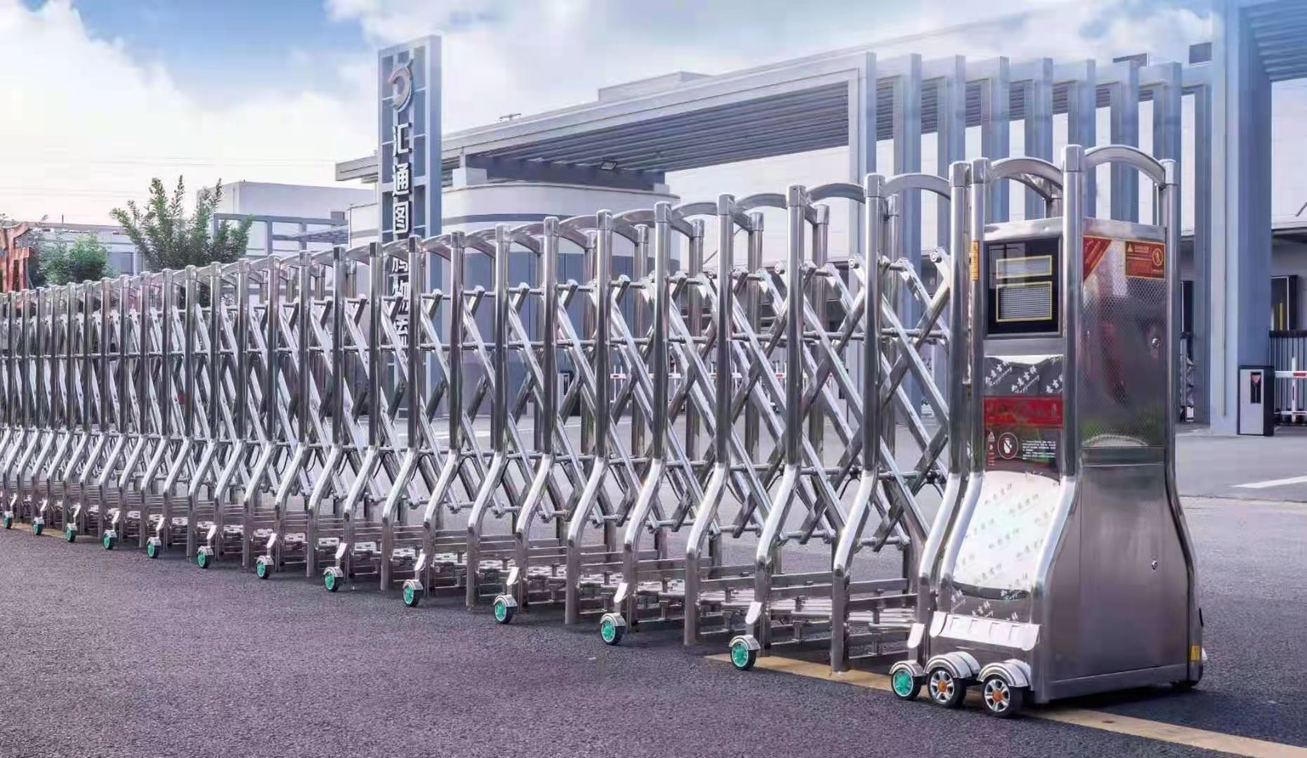 安丘工地安装伸缩门安丘d1电动伸缩门批发悬浮门济南鼎力道闸