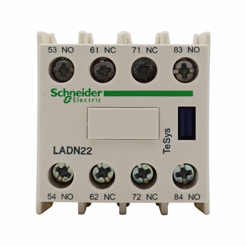 施耐德 继电器 LADN22C TeSys接触器辅助触点模块，2NO+2NC