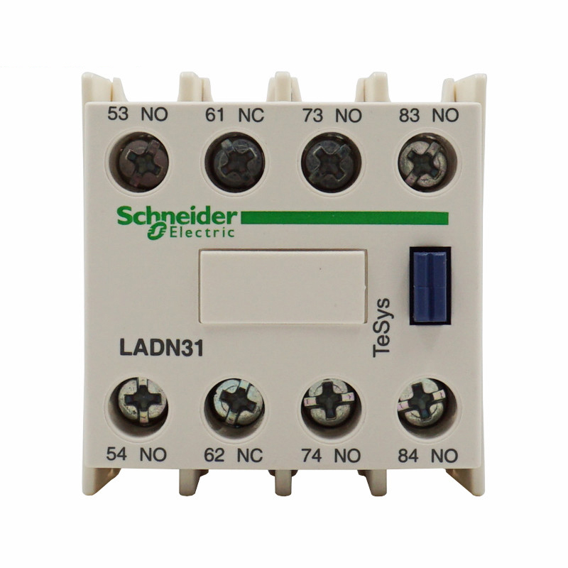 施耐德 继电器 LADN31C TeSys接触器辅助触点模块，3NO+1NC