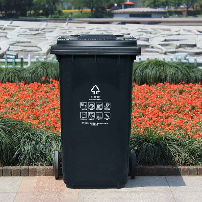 科力邦 上海干湿分类垃圾桶市政环卫垃圾桶 100L KB1040 干垃圾