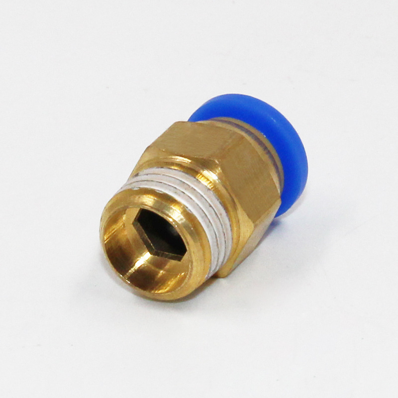欧雷凯 PC16螺纹直通接头气动接头 耐温0-60（℃）耐压0-1MPa PC16-04