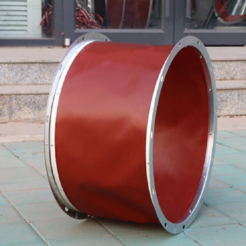 圆形防火软接 帆布制作方形圆形通风软连接 耐高温防火风机防震软连接