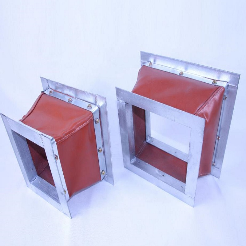 矩形防火软接矩形风道口伸缩软连接耐高温伸缩帆布软连接