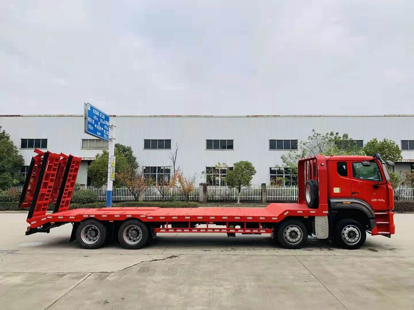 邯郸市东风前四后八平板拖车板长78米不超重可分期