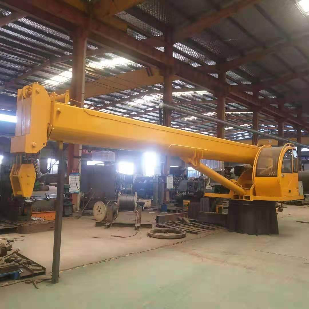 船用悬臂吊液压克令吊12吨固定式船吊厂家报价