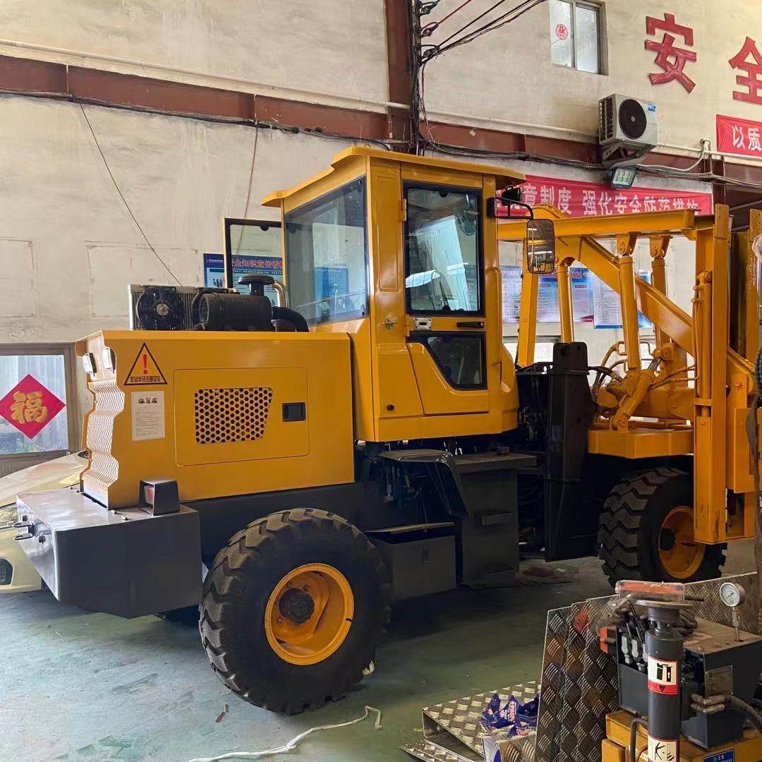 公路维修用液压柴油打桩机路面护栏打桩机公路护栏打桩机厂家