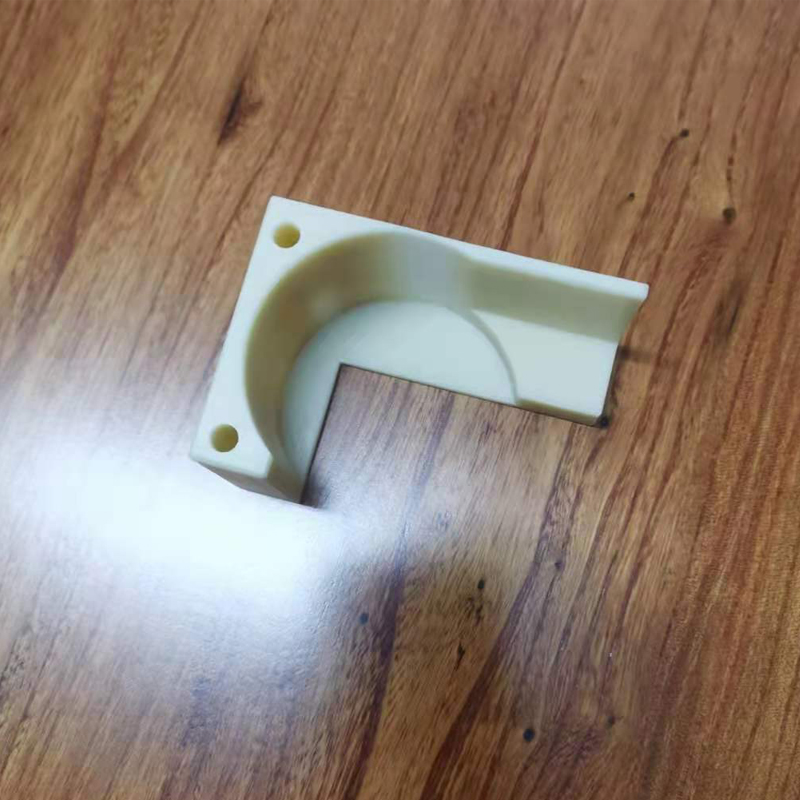 米黄色耐磨尼龙支撑块耐磨聚乙烯管道支撑块upe自润滑举升机限位块