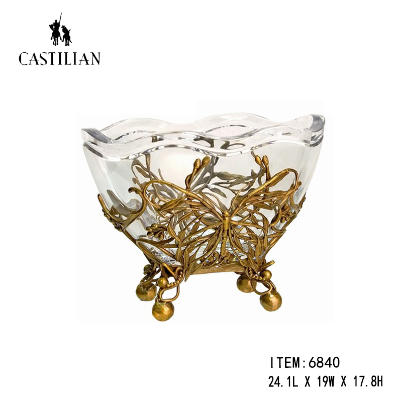 卡斯特兰 果盘/摆件/Fruit Bowl & Decor. 24.1L X 19W X 17.8H 6840