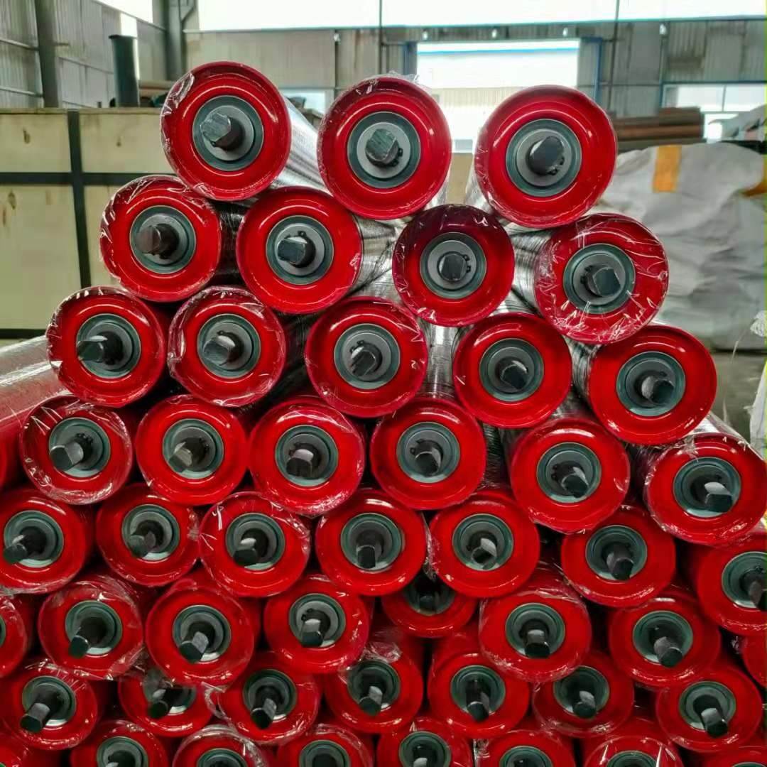 矿用托辊防水防尘槽型托辊矿用三联托辊防磁尼龙托辊厂家供应