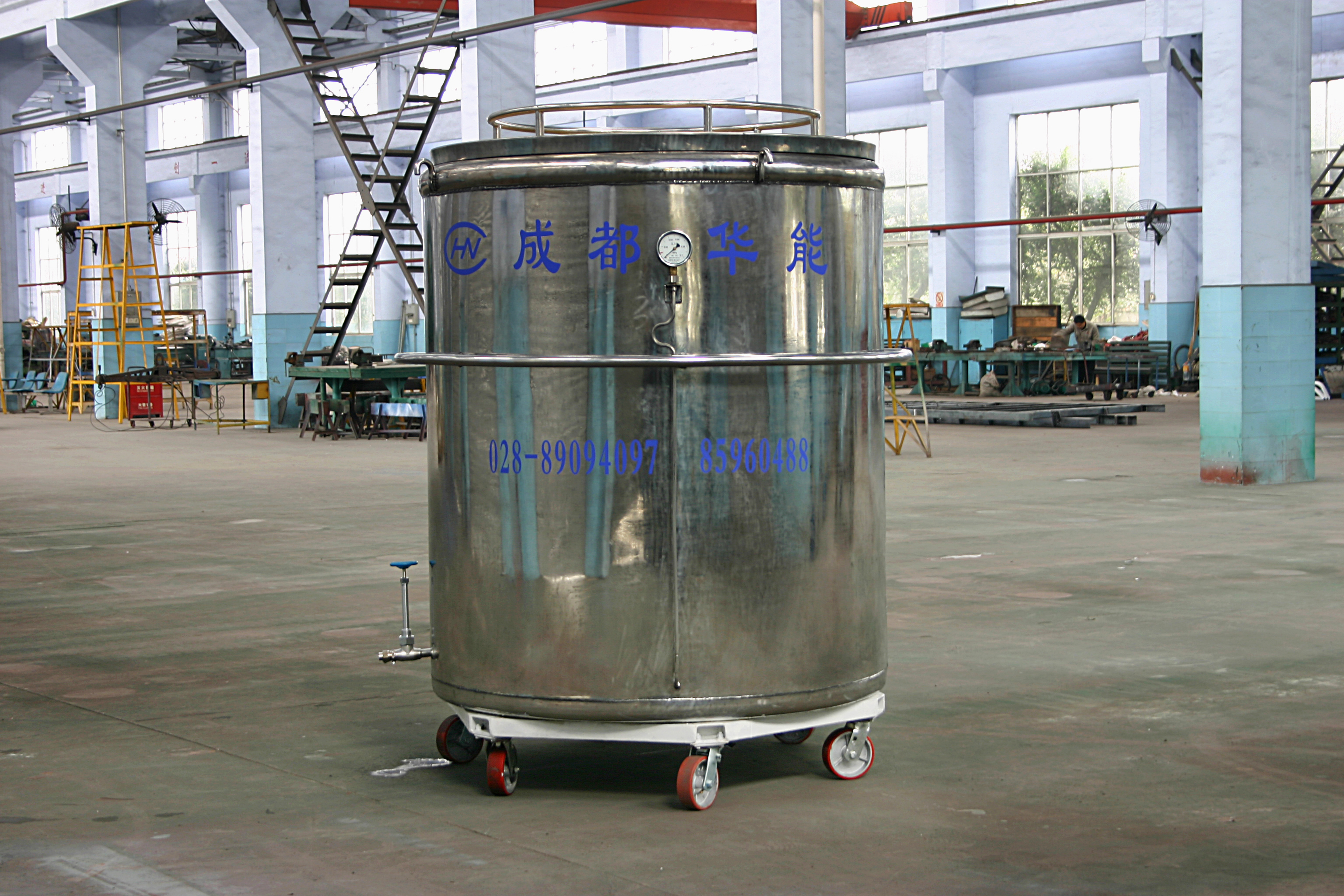 吉林液氮保温桶 广口液氮容器 成都华能