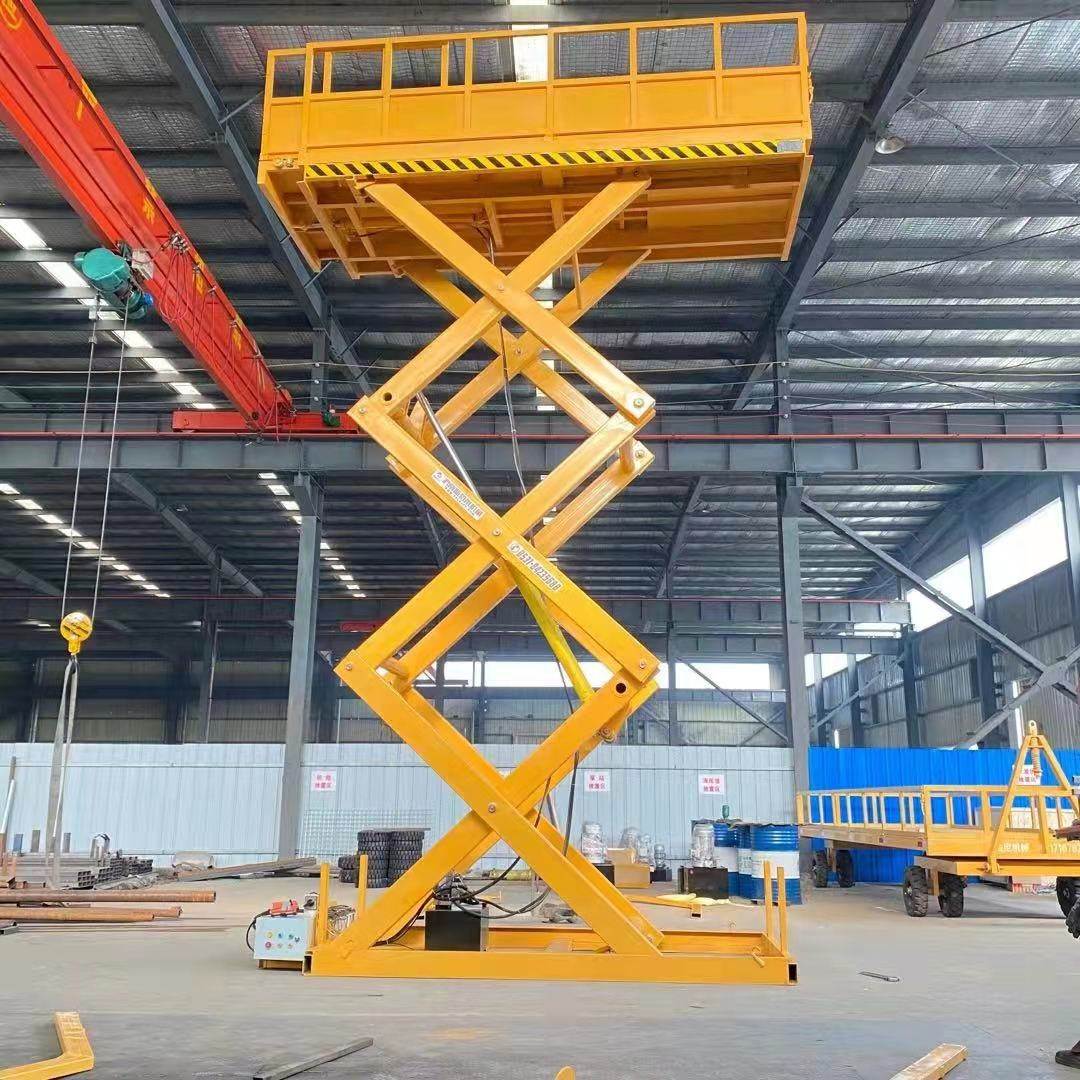 鑫斯特莱sjg固定剪叉式升降机按需定制10吨大吨位压升降平台车间仓库