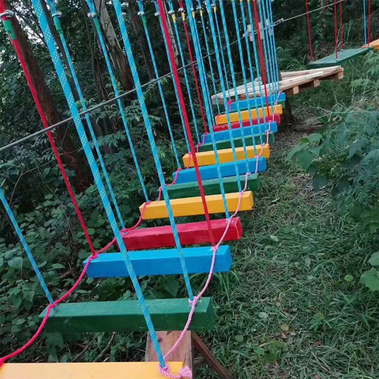 景区丛林穿越 森林丛林探险 无动力游乐设备丛林项目