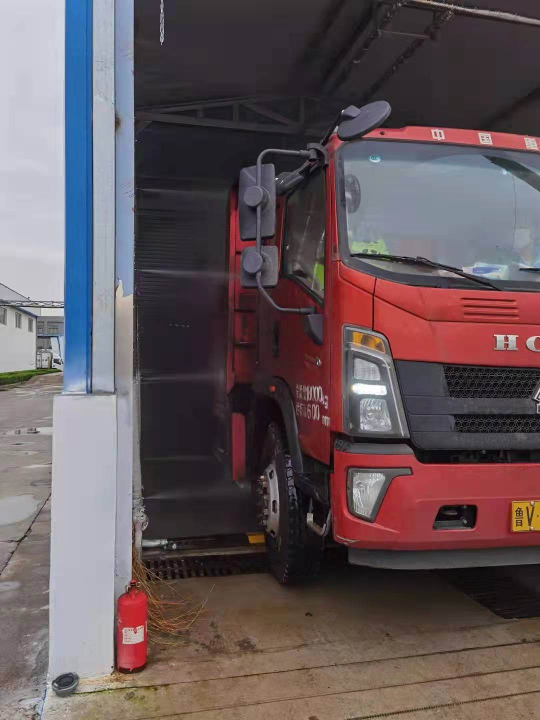 蓝绿环境车辆烘干消毒设备畜禽运输车洗消中心烘干设备设计智造