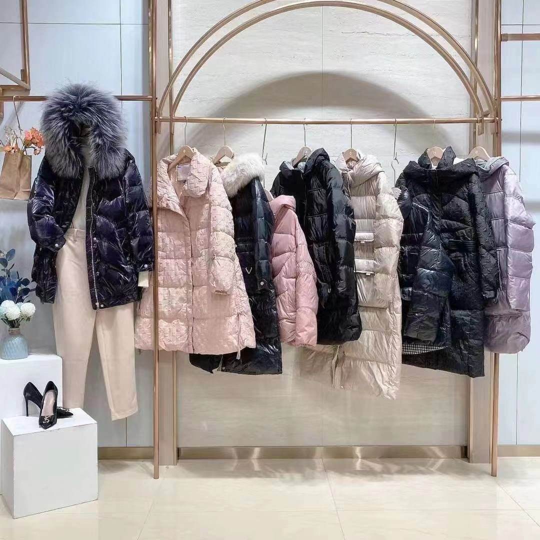 画梦羽羽绒服女 2021新款长款  撤柜清仓货源 专柜剪标品牌折扣女装