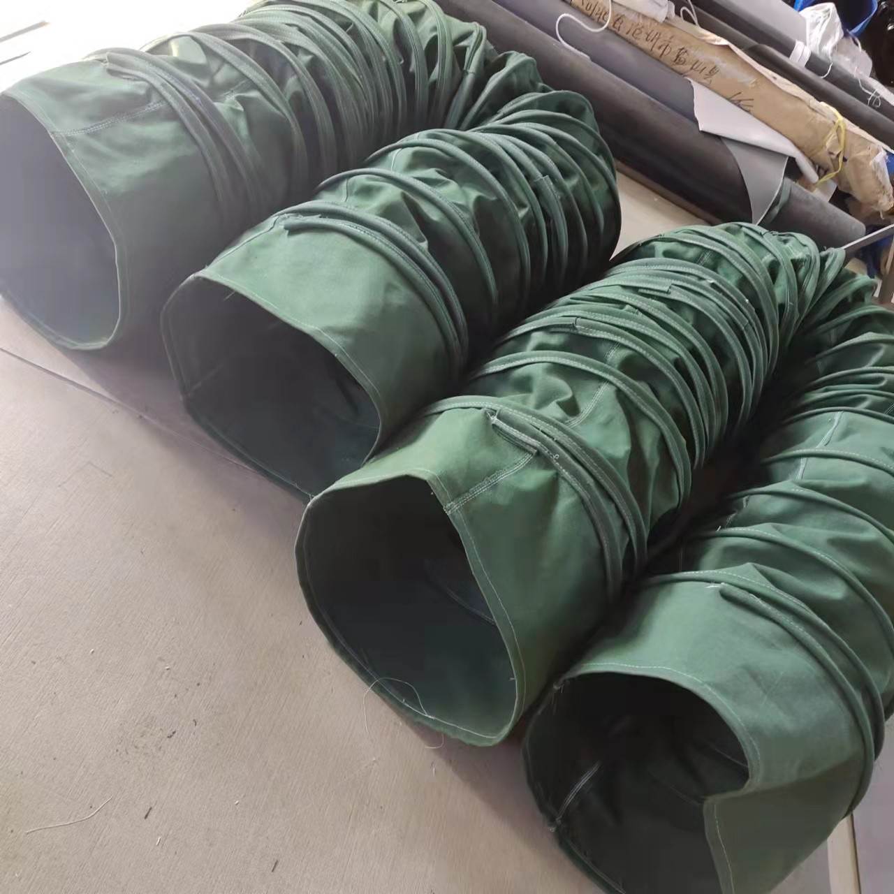 软连接加密帆布通风伸缩节搅拌机下料口加厚帆布下料袋