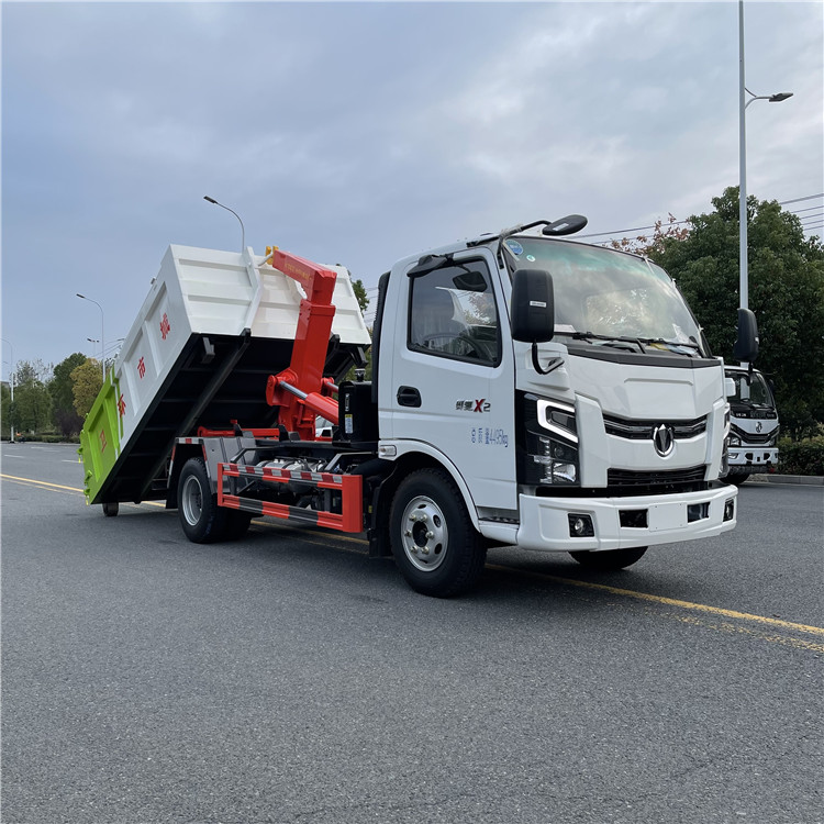 飞碟蓝牌10吨勾臂式垃圾车 勾臂车自卸车 C证可开勾臂车