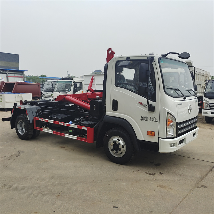 大运自卸车勾臂式垃圾车 14吨伸缩臂建筑垃圾车 可进地下室勾臂车 