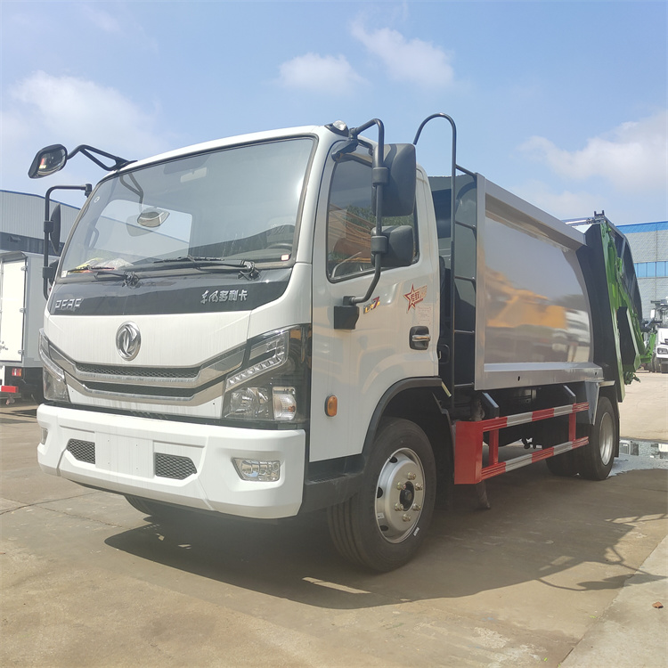 东风6方垃圾清运专用车 6方后挂桶式压缩式垃圾车 垃圾转运压缩车5吨