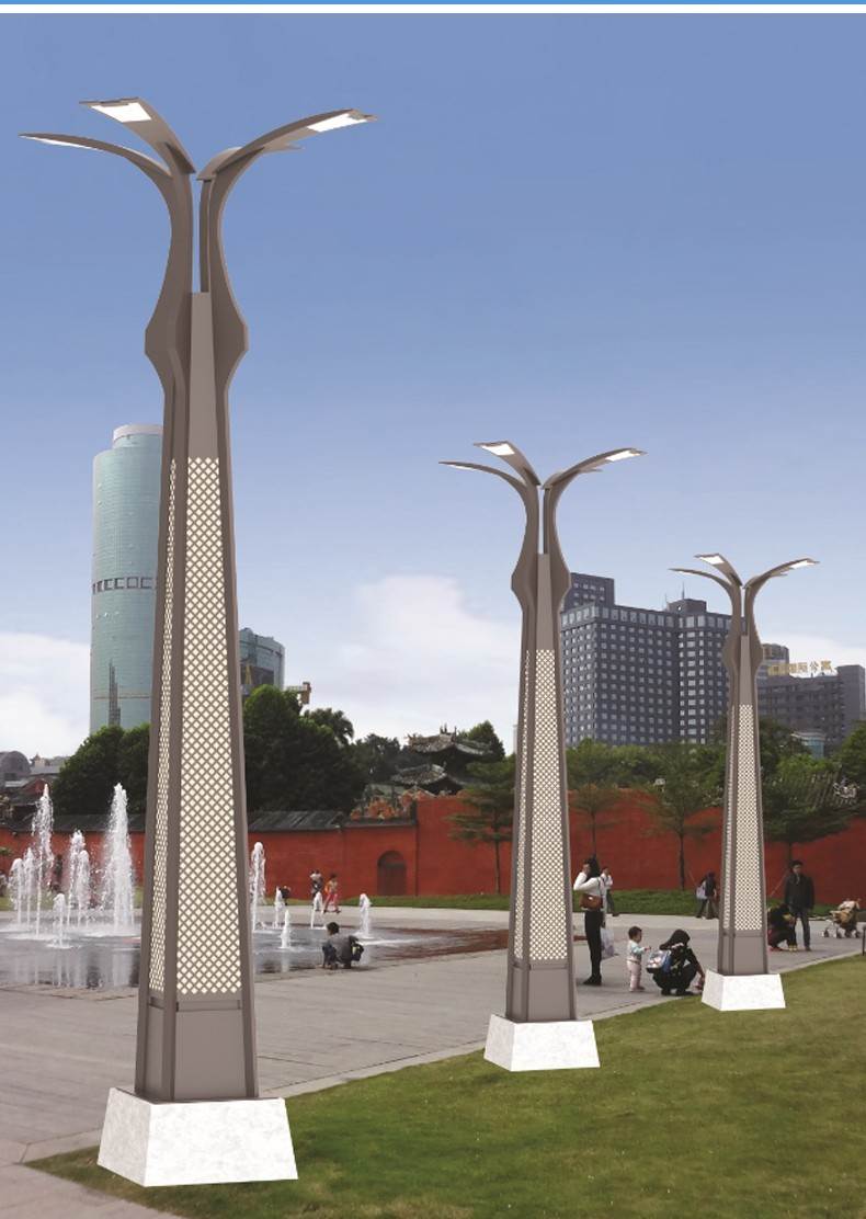 市电造型路灯 户外景观led广场园林照明艺术路灯 新款造型道路灯
